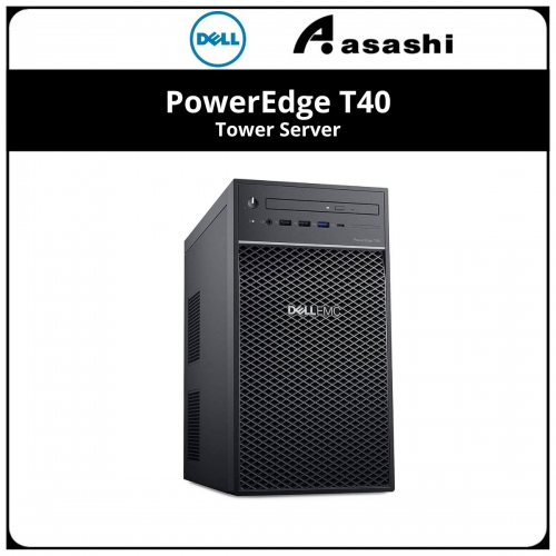 Dell PowerEdge T40 (T40-E-2224G-8GB-1TB) Server (E-2224G 3.5Ghz/8GD4/1TB SATA HDD/DVDRW/Intel I219-LM Lan/300W PSU/3Y)