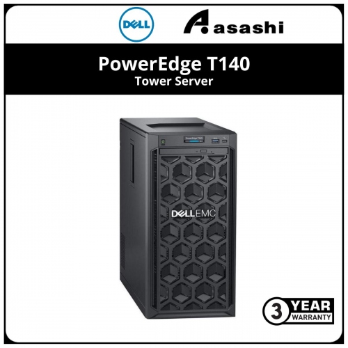 Dell PowerEdge T140 Tower Server-T140-E2224-8GB-1TB-3YRSNBD- (E-2224/8GB DDR4 ECC/1TB 3.5