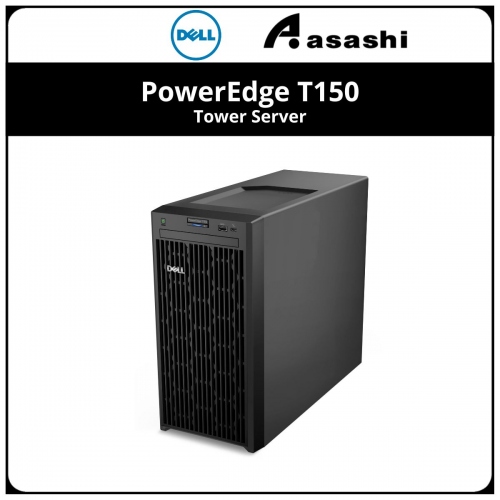 Dell PowerEdge T150 Tower Server-T150-E2324-8GB-2T-355-3YRSNBD- (Xeon E-2324/8GB DDR4 ECC/2TB 3.5