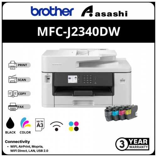 Brother MFC-J2340DW Ink Benefit All In 1 A3 Wireless Duplex Printer