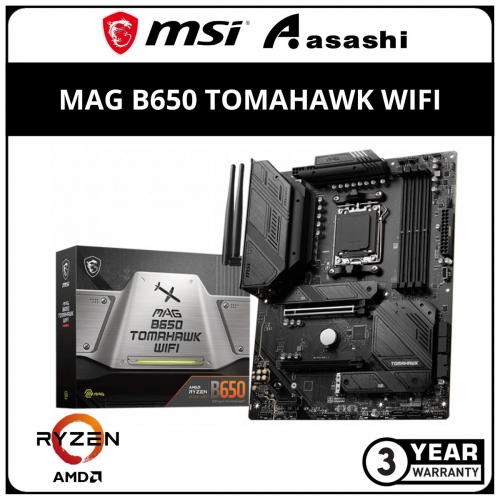 MSI MAG B650 TOMAHAWK WIFI (AM5) ATX Motherboard