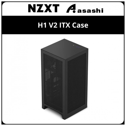 NZXT H1 V2 ITX Case (Black) w/ AIO, PSU, and Gen 4 PCIe Riser Card