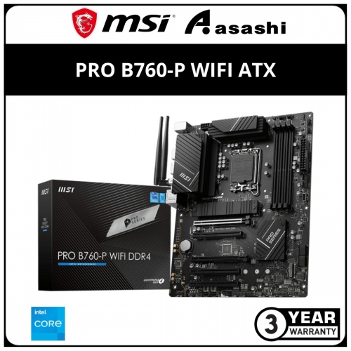 MSI PRO B760-P WIFI DDR4 (LGA1700) ATX Motherboard