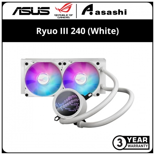 Asus ROG Ryuo III 240 (White) ARGB AIO Liquid CPU Cooler