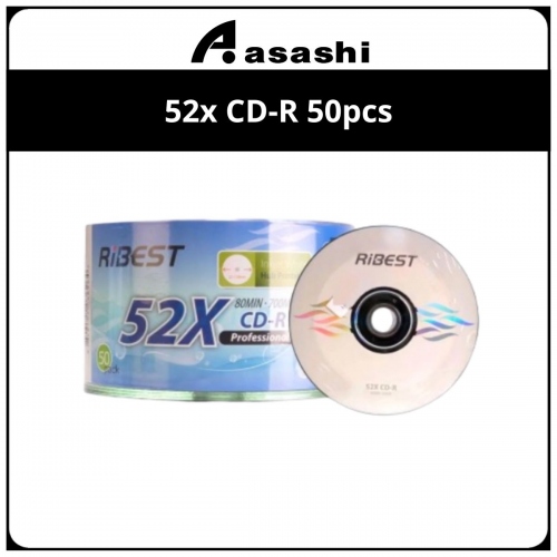Ribest 52x CD-R 50pcs Bulk Pack