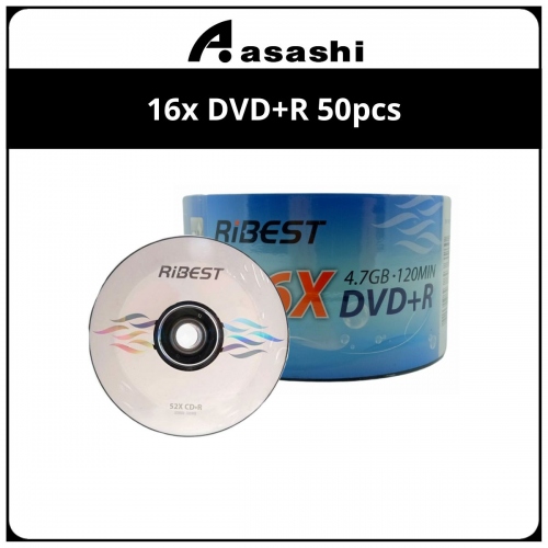 Ribest 16x DVD+R 50pcs Bulk Pack
