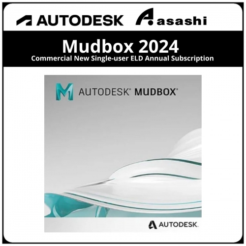 Autodesk Mudbox 2024 Commercial New Single-user ELD Annual Subscription