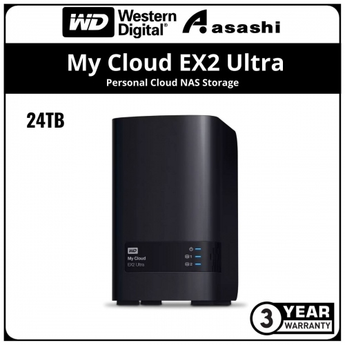 WD My Cloud EX2 Ultra NAS Storage 24TB (WDBVBZ0240JCH-SESN)