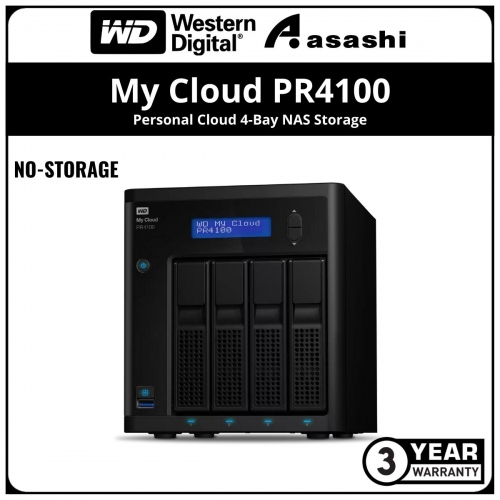 WD My Cloud PR4100 0TB 4-Bay NAS Storage (WDBNFA0000NBK-SESN)