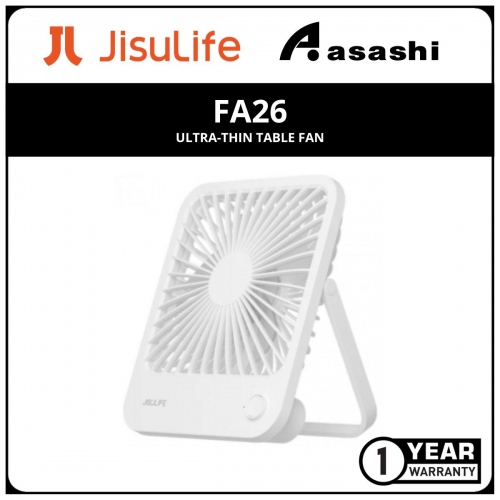 JisuLife FA26 Ultra-Thin Table Fan - White