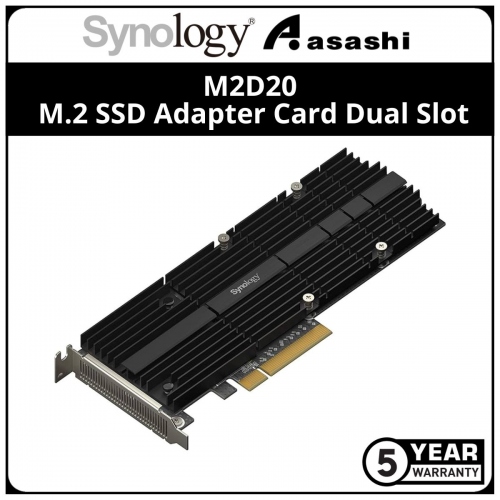 Synology M2D20 M.2 SSD Adapter Card Dual Slot
