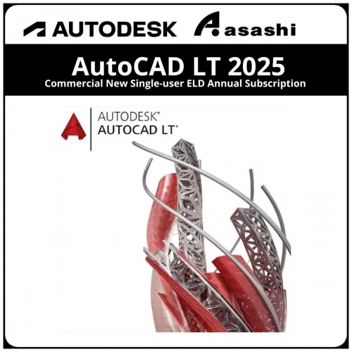 Autodesk AutoCAD LT 2025 Commercial New Single-user ELD Annual Subscription 057Q1-WW6525-L347