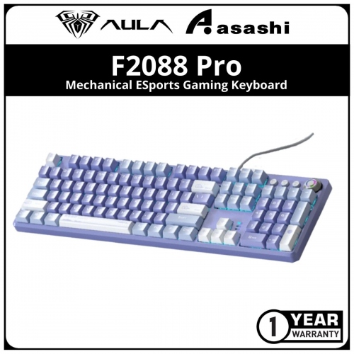 AULA F2088pro (Purple) Mechanical Keyboard ESports Gaming
