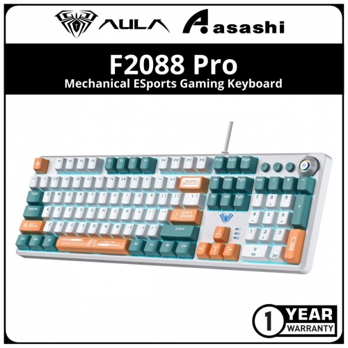 AULA F2088pro (Green) Mechanical Keyboard ESports Gaming