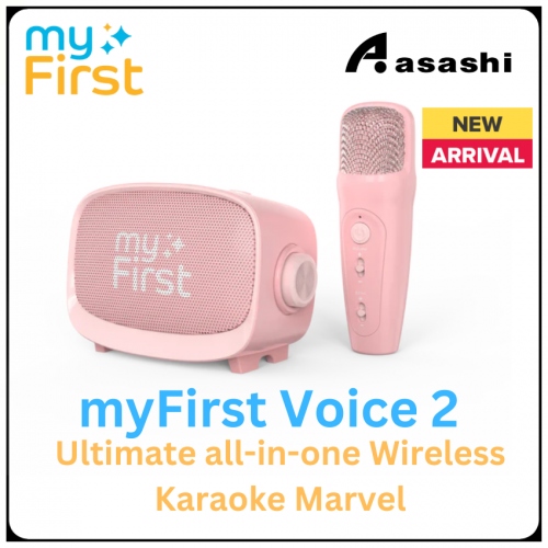 myFirst Voice 2 Portable Interactive Microphone & Wireless Speaker FV5201SA-PK01 (Pink)