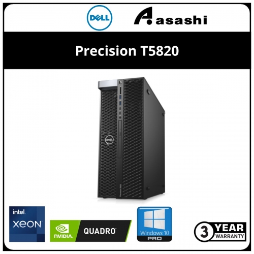 Dell Precision T5820-W222316G4GB-256+1TB-W11 Workstation (Xeon W-2223/16GD4(2x8G)/256GB SSD + 1TB HDD/NVIDIA Quadro P1000 4GB/DVDRW/Win10Pro/3Y)