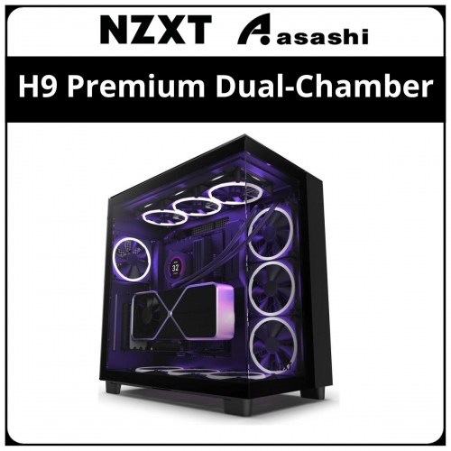 NZXT H9 Premium Dual-Chamber ATX Case (Black)