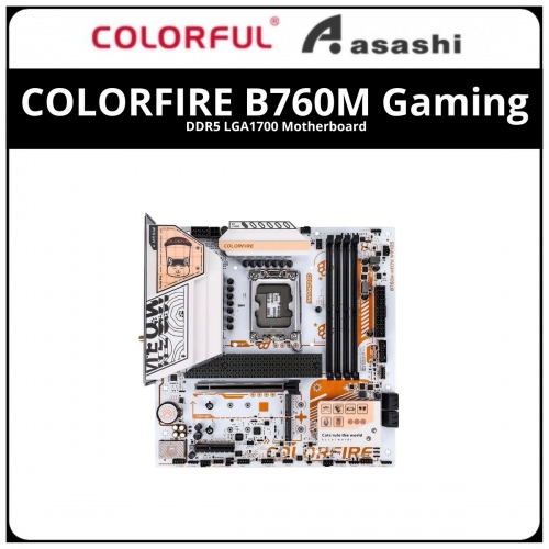 Colorful COLORFIRE B760M Gaming DDR5 LGA1700 Motherboard
Colorful COLORFIRE RTX 4060TI MEOW-ORG 8GB-V Graphic Card
Segotep MEMPHIS-S Meow Colorfire Tempered Glass MATX Casing