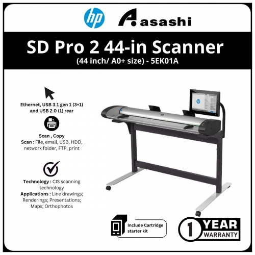 HP SD Pro 2 44-in Scanner (44 inch/ A0+ size)