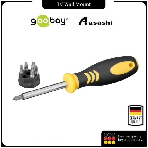 GOOBAY FIXPOINT Screwdriver with Magnetic Bit-Holder 77095