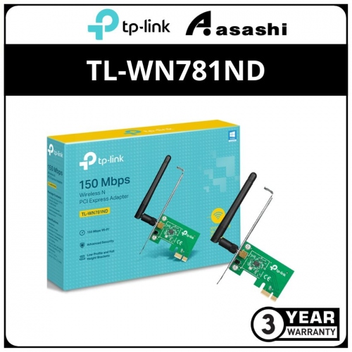 Tp-Link Tl-Wn781nd N150Mbps PCI Express Wireless Card