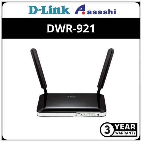 D-Link DWR-921 3G / 4G LTE Wireless N300 Router,Download 100Mbps & 50Mbps Upload Router