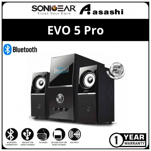 Sonic Gear EVO 5 Pro Bluetooth Multimedia Speaker | 4.75