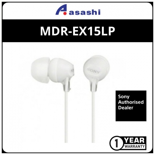 Sony EX15LP(White) In-Ear Earphones (1 yrs Limited Hardware Warranty)