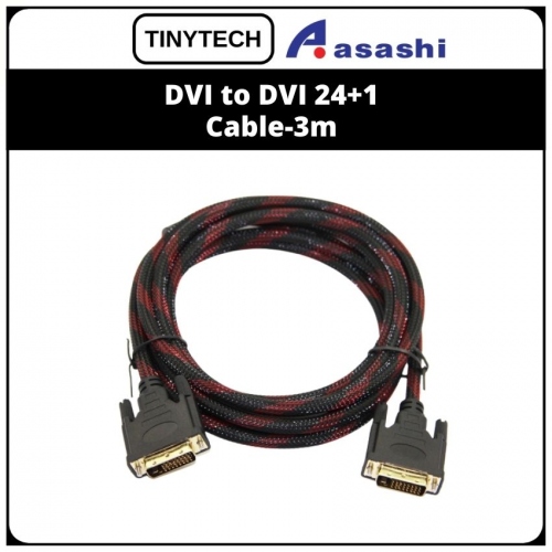 TinyTech (CB-DVI241/3M) DVI to DVI 24+1 Cable-3m (1 week Limited Hardware Warranty)
