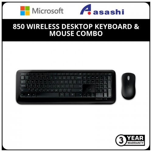 Microsoft PY9-00018 850 Wireless Desktop Keyboard & Mouse Combo (3 yrs Limited Hardware Warranty)