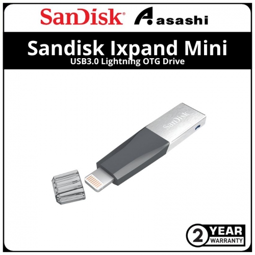 Sandisk Ixpand Mini-Silver 32GB USB3.0 Lightning OTG Drive (SDIX40N-032G-GN6NN)
