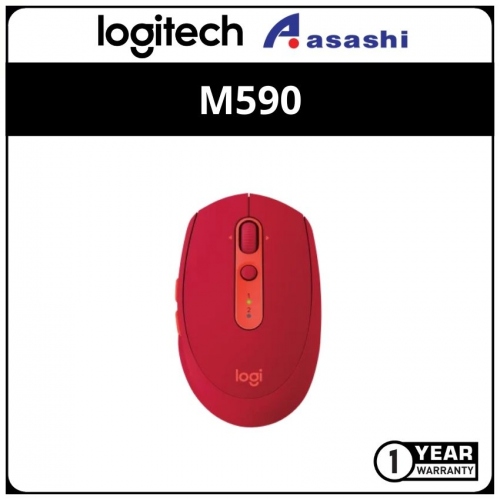 Logitech M590-Ruby Silent Wireless Mouse With Unifying Dongle (1 yrs Limited Hardware Warranty)