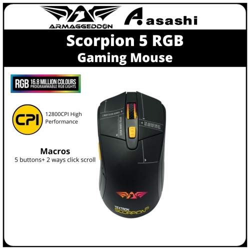 Armaggeddon Scorpion 5 RGB Gaming Mouse