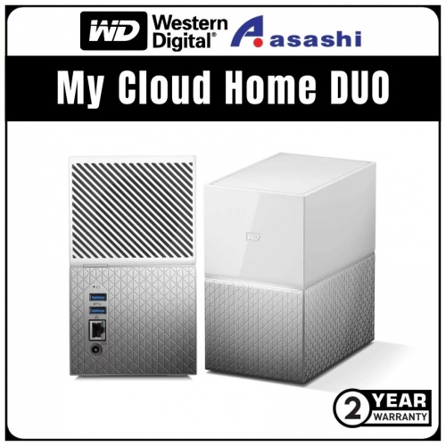 WD My Cloud Home DUO 4TB NAS Storage (WDBMUT0040JWT-SESN)