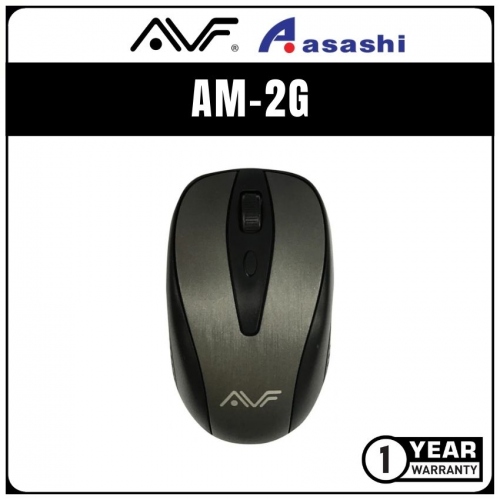 AVF (AM-2G) 2.4G 1600dpi Wireless Optical Mouse - Grey