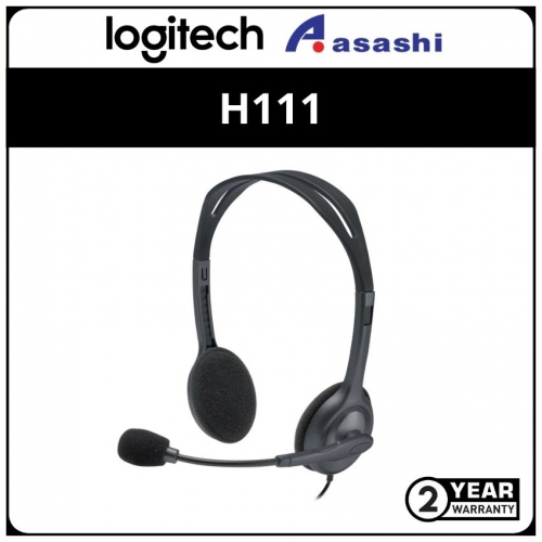 Logitech H111 Stereo Headset (1 yrs Limited Hardware Warranty)