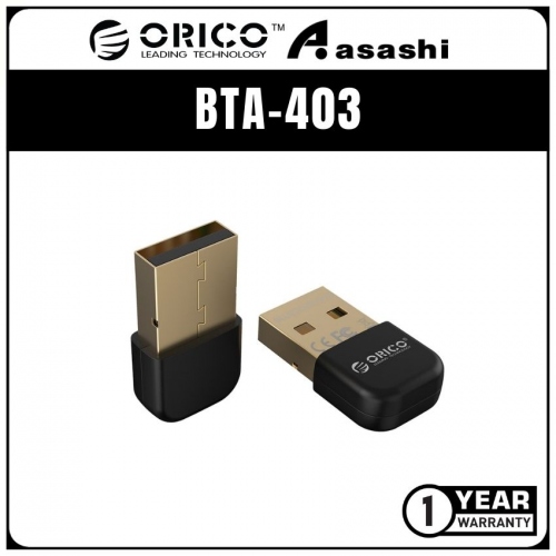Orico BTA-403 Version4.0 Bluetooth Dongle - Black (1 yrs Limited Hardware Warranty)