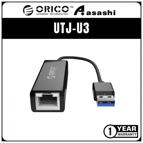 ORICO UTJ-U3 USB 3.0 to RJ45 Gigabit Ethernet port (1 yrs Limited Hardware Warranty)