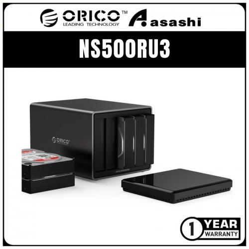 ORICO NS500RU3 RAID 2-bay 3.5 SATA HDD Enclosure - Support 10TB*4 (1 yrs Limited Hardware Warranty)