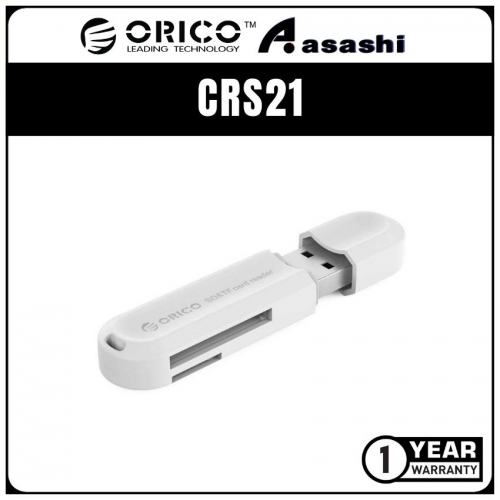 ORICO CRS21 (White) USB3.0 TF/SD Card Reader (1 yrs Limited Hardware Warranty)