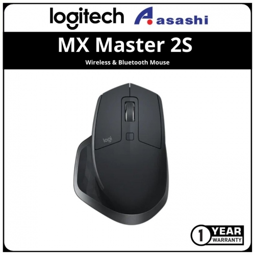 PROMO - Logitech MX Master 2S Wireless & Bluetooth Mouse (1 yrs Limited Hardware Warranty)