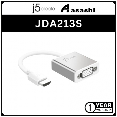 J5Create JDA213S HDMI To VGA Adapter (2 yrs Hardware Hareware Warranty)