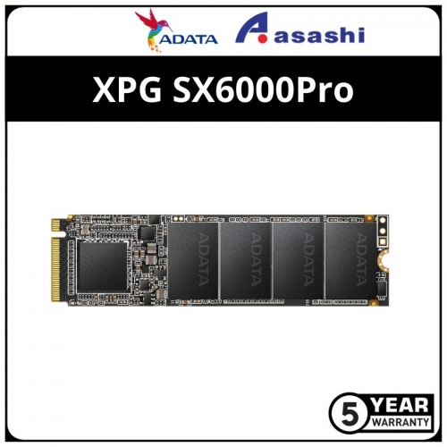 ADATA SX6000Pro 256GB M.2 2280 PCIE Gen3 x4 NVMe SSD - ADT-ASX6000PNP256GTC (Up to 2100MB/s Read & 1200MB/s Write)