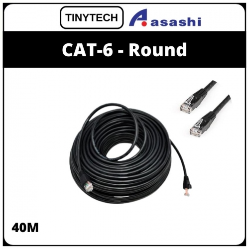 Tinytech CAT 6 Round Network Cable-40M (1 week Limited Hardware Warranty)
