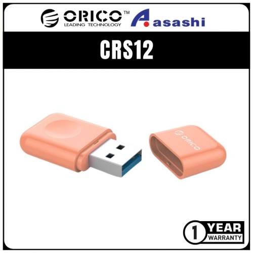 ORICO CRS12 USB3.0 TF Card Reader - Orange (1 yrs Limited Hardware Warranty)