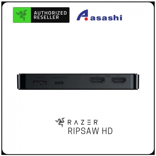 CLEARANCE - Razer Ripsaw HD - Game Capture Card (1080p at 60FPS Stream, 4K Passthrough, Full Audio Mixing Capabilities) [