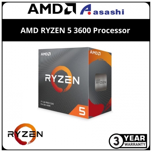 AMD RYZEN 5 3600 6C/12T Processor - (Up to 4.2GHz, 36MB Cache, Included Wraith Stealth Cooler)