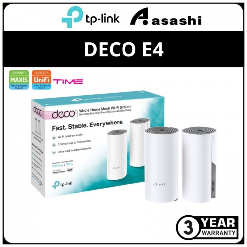 Tp-Link DECO E4(2 Packs) AC1200 Whole Home Mesh System