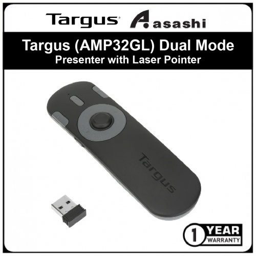 Targus (AMP32GL) Dual Mode Presenter with Laser Pointer (1 yrs Manufacturer Warranty)