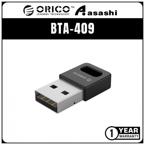 Orico BTA-409 Black USB Version4.0 Bluetooth Dongle - (1 yrs Limited Hardware Warranty)
